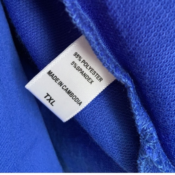 NWT Muk Luks Womens Cardigan w/ Match Tank Top Size Tall XL Sapphire Blue Hoodie - Picture 3 of 12